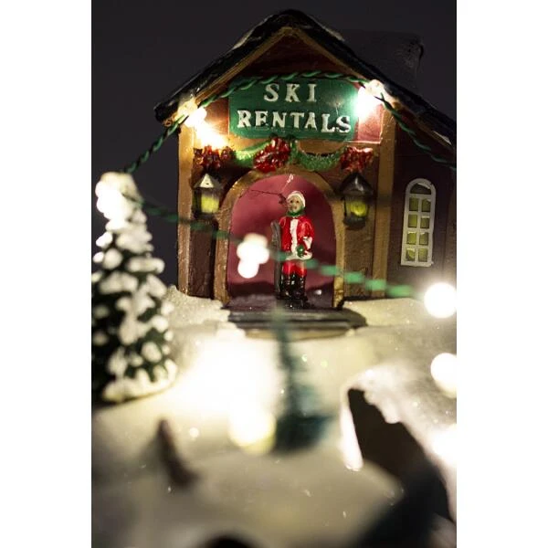 Kerstdorp Skiberg - 24 × 16 × 22 Cm 4 Kerstdorp Skiberg - 24 × 16 × 22 Cm - Afbeelding 2