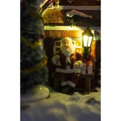 Kersttafereel Santa's Office - 20 × 16 × 21 Cm -Tuingereedschap Winkel kersttafereel santas office 1635933176 2 600