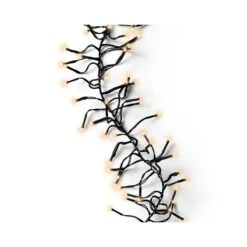 Kerstverlichting Cluster 768 Led Zwart Met Dimmer - 6 M