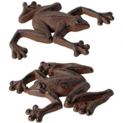 ESSCHERT DESIGN Muurdecoratie Kikkers - Set Van 2 Stuks