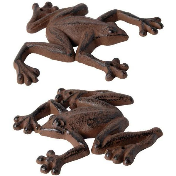 ESSCHERT DESIGN Muurdecoratie Kikkers - Set Van 2 Stuks 3 ESSCHERT DESIGN Muurdecoratie Kikkers - Set Van 2 Stuks