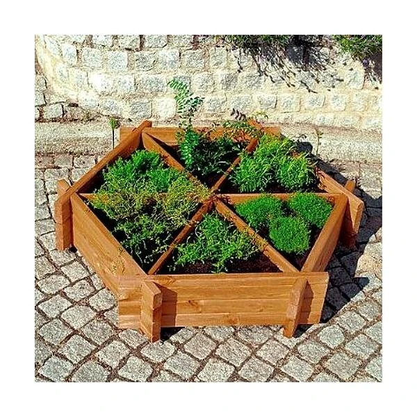 Kruidenbak 6-hoekig 3 Kruidenbak 6-hoekig