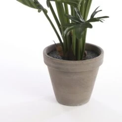 Kunstplant Philodendron Selloum In Pot Grijs - 40 × 50 Cm -Tuingereedschap Winkel kunstplant philodendron 40 x 50 cm 1633944227 2 600