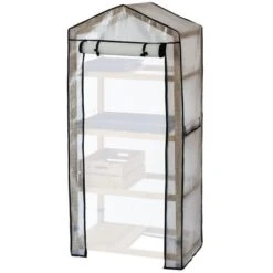 Vegtrug Kweekkas Met Houten Frame - 4 Rekken -Tuingereedschap Winkel kweekkas vegtrug 4 rekken 1625039832 3 600