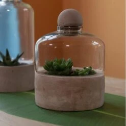 ESSCHERT DESIGN Kweekstolp Glas Op Betonbasis -Tuingereedschap Winkel kweekstolp glas op betonbasis 1628768694 1 600