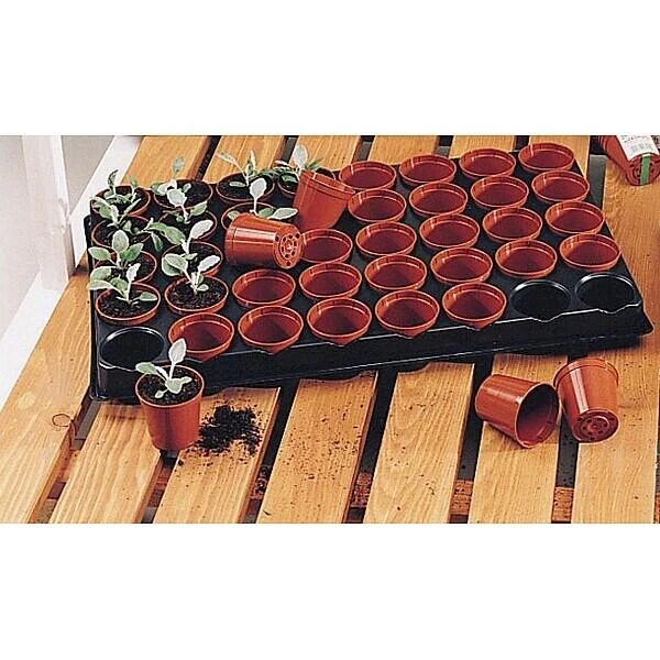 Tray Met 40 Kweekpotjes 6 Cm 3 Tray Met 40 Kweekpotjes 6 Cm