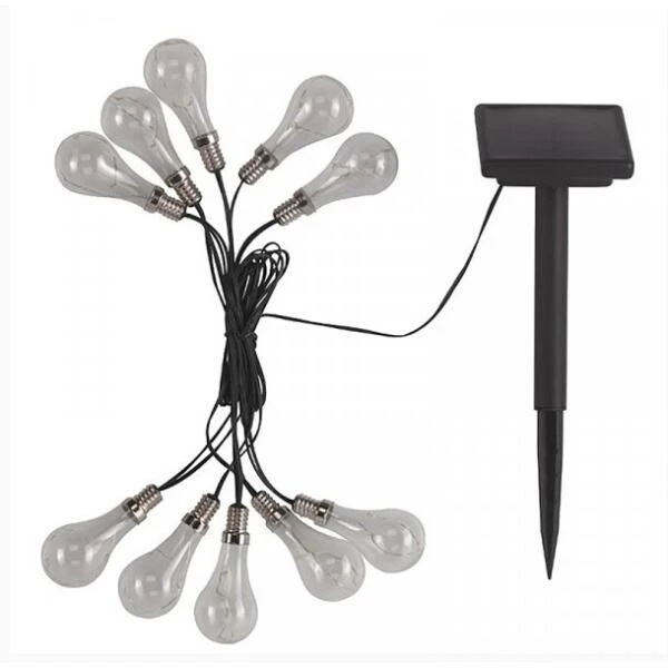 Lichtslinger Eureka Gloeilamp Op Zonne-energie - 10 Bulbs - 380 Cm 3 Lichtslinger Eureka Gloeilamp Op Zonne-energie - 10 Bulbs - 380 Cm