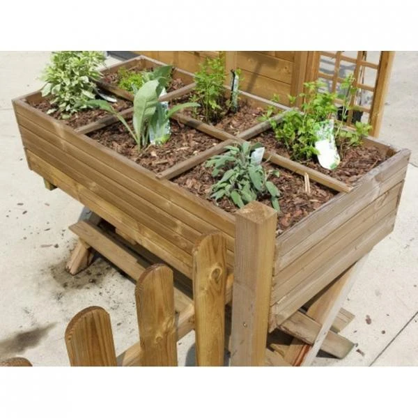 Moestuintafel Verhoogd 120 × 60 × 90 Cm 4 Moestuintafel Verhoogd 120 × 60 × 90 Cm - Afbeelding 2