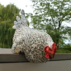 Nieuwsgierige Kip Tuinbeeld -Tuingereedschap Winkel nieuwsgierige tafelkip 1568377840 5 600