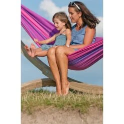 LA SIESTA Eénpersoonshangmat Orquídea - Paars 8 LA SIESTA Eénpersoonshangmat Orquídea - Paars -Tuingereedschap Winkel orqudea purple cotton single classic hammock 1609770119 124 600