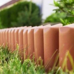 Tuinafboording Terracotta 2,5 M - Set Van 10 Stuks -Tuingereedschap Winkel palissade afboording 25m 1484062290 1 600