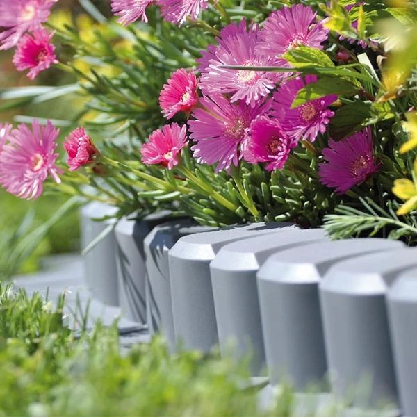 Palissade Met Rand Grijs - 3 Meter - Set Van 8 Stuks 4 Palissade Met Rand Grijs - 3 Meter - Set Van 8 Stuks - Afbeelding 2