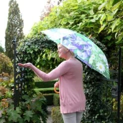 ESSCHERT DESIGN Paraplu Met Bloemenprint - Ø 120 Cm -Tuingereedschap Winkel paraplu met bloemen 120 cm 1492183750 1 600