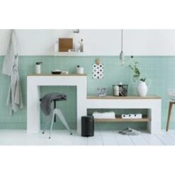 Pedaalemmer NewIcon BRABANTIA - 3 Liter Mat Zwart -Tuingereedschap Winkel pedaalemmer newicon 3 l mat zwart 1608034632 3 600