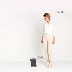 Pedaalemmer NewIcon BRABANTIA - 3 Liter Mat Zwart -Tuingereedschap Winkel pedaalemmer newicon 3 l mat zwart 1608034899 2 600