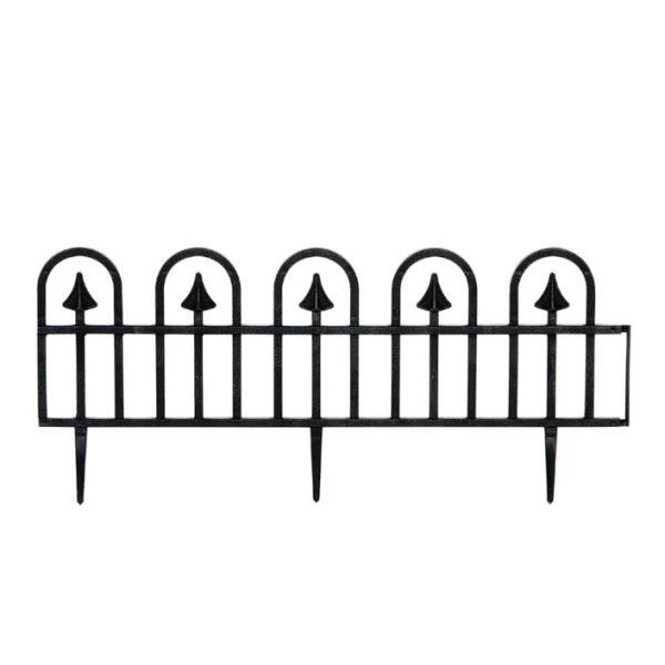 Tuinafboording Kunststof Zwart 390cm 3 Tuinafboording Kunststof Zwart 390cm
