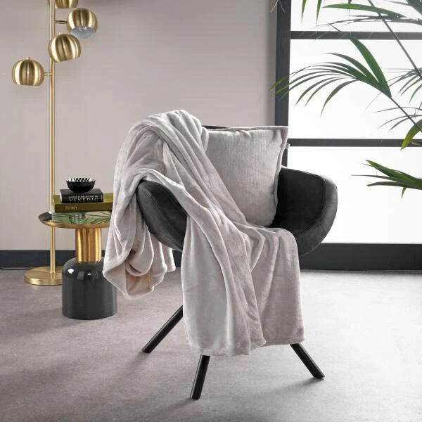 XL Plaid BILLY Flannel Fleece 150 × 200 Cm - Pumice Stone 4 XL Plaid BILLY Flannel Fleece 150 × 200 Cm - Pumice Stone - Afbeelding 2