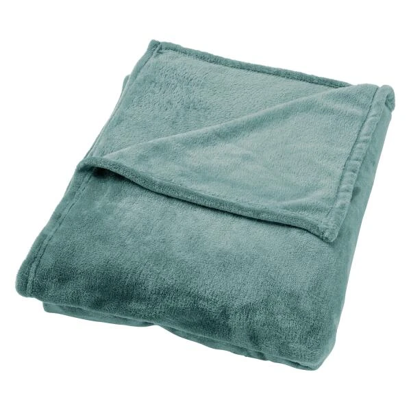 XL Plaid BILLY Flannel Fleece 150 × 200 Cm - Sagebrush Green 5 XL Plaid BILLY Flannel Fleece 150 × 200 Cm - Sagebrush Green - Afbeelding 3