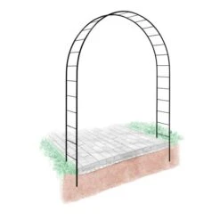 Rozenboog London 230 × 240 × 40 Cm - Zwart 8 Rozenboog London 230 × 240 × 40 Cm - Zwart -Tuingereedschap Winkel rozenboog london zwart 1648033918 4 600