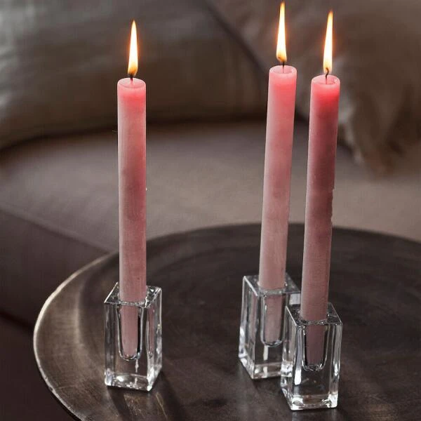 Rustieke Dinerkaars - Oudroze - Set Van 1 Stuks 4 Rustieke Dinerkaars - Oudroze - Set Van 1 Stuks - Afbeelding 2