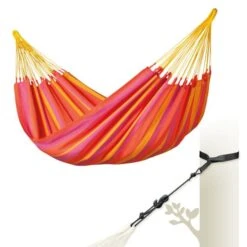 LA SIESTA Eénpersoonshangmat Sonrisa Outdoor - Mandarijn 8 LA SIESTA Eénpersoonshangmat Sonrisa Outdoor - Mandarijn -Tuingereedschap Winkel sonrisa mandarine single classic hammock outdoor 1609770115 13 600