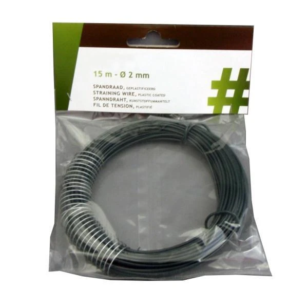 Spandraad Geplastificeerd - 15 M 3 Spandraad Geplastificeerd - 15 M