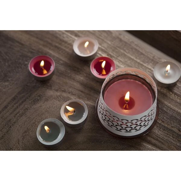 Theelicht Katoenbloesem - 4,5 Uren - Set Van 30 Stuks 4 Theelicht Katoenbloesem - 4,5 Uren - Set Van 30 Stuks - Afbeelding 2