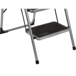 Trapladder Staal KING 4 Brede Treden - Zilver/zwart -Tuingereedschap Winkel trapladder staal king 4 brede treden 1603977455 4 600