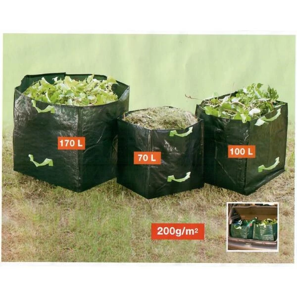 Zakken Voor Tuinafval Of Transport - Set Van 3 Stuks 4 Zakken Voor Tuinafval Of Transport - Set Van 3 Stuks - Afbeelding 2