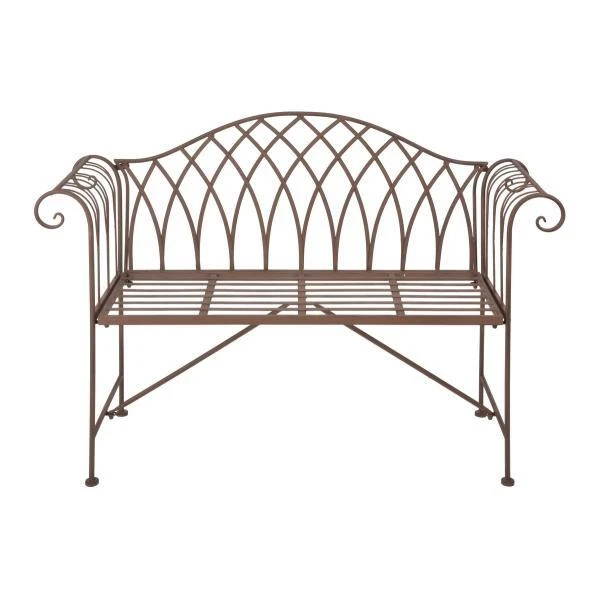 ESSCHERT DESIGN Tuinbank Metaal DUO - Bruin 3 ESSCHERT DESIGN Tuinbank Metaal DUO - Bruin