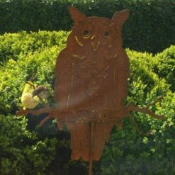 Uil Op Stang - Decoroest -Tuingereedschap Winkel uil op stang 1541680669 2 600