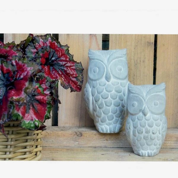 Uil In Steen - Grijs 4 Uil In Steen - Grijs - Afbeelding 2