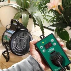 Serre/Kasverwarming En Ventilator In 1 Met Digitale Thermostaat -Tuingereedschap Winkel verwarming ventilator in 1 toestel 1543855208 2 600