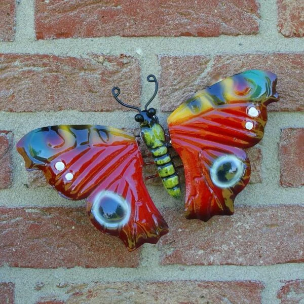 Vlinder Dagpauwoog Muurdeco 22 Cm 5 Vlinder Dagpauwoog Muurdeco 22 Cm - Afbeelding 3