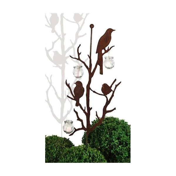 Vogels Op Tak Met Stang - Decoroest 3 Vogels Op Tak Met Stang - Decoroest