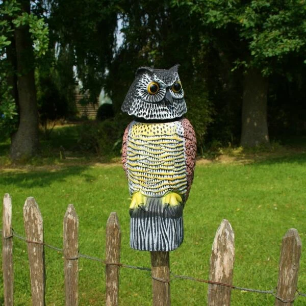 Roterende Uil Gele Borst - Vogelverschrikker 3 Roterende Uil Gele Borst - Vogelverschrikker
