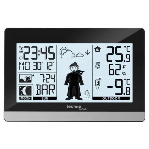 Weerstation 'Weatherboy' - Met Buitensensor 3 Weerstation 'Weatherboy' - Met Buitensensor