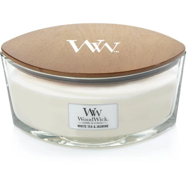 WoodWick Ellipse Candle - White Tea & Jasmine 3 WoodWick Ellipse Candle - White Tea & Jasmine