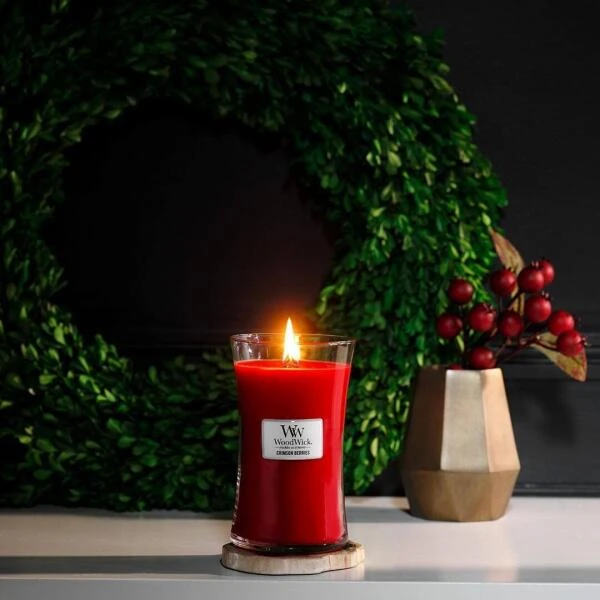 WoodWick Large Candle - Crimson Berries 4 WoodWick Large Candle - Crimson Berries - Afbeelding 2