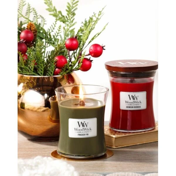 WoodWick Medium Candle - Crimson Berries 4 WoodWick Medium Candle - Crimson Berries - Afbeelding 2