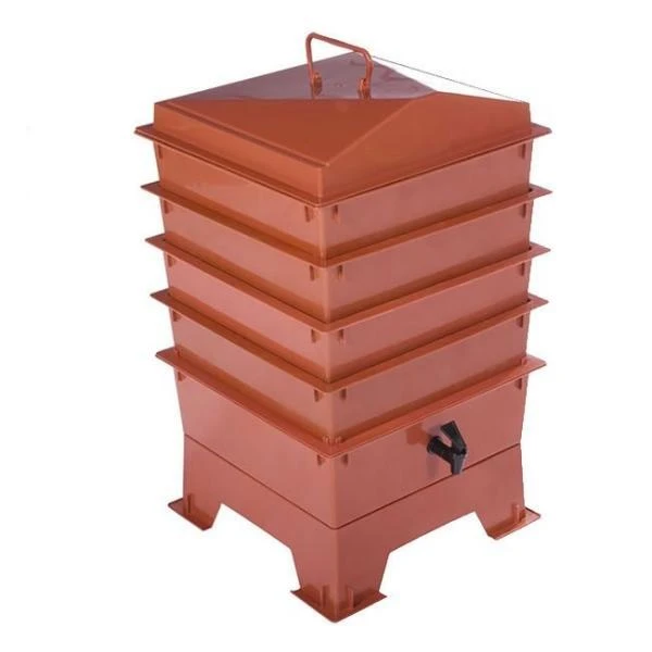 Wormenbak - 4 Laden Terracotta 3 Wormenbak - 4 Laden Terracotta