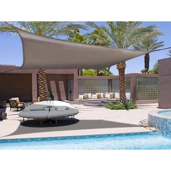 Zonnescherm Schaduwdoek Vierkant - Bruin 3,4 × 3,4 M 3 Zonnescherm Schaduwdoek Vierkant - Bruin 3,4 × 3,4 M